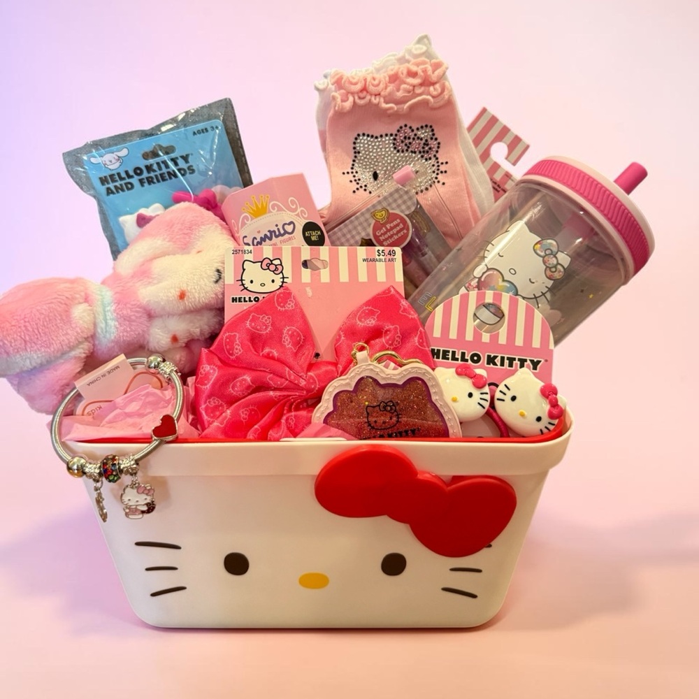 Hello Kitty Bundle Basket NWT